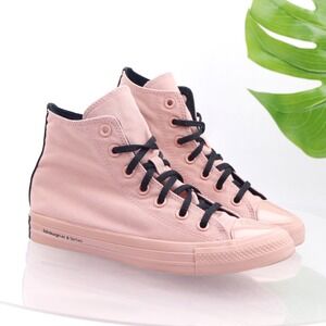 Converse OPI All Star Shoes Womens Size 7 Pink Canvas High Top Sneakers Lace Up